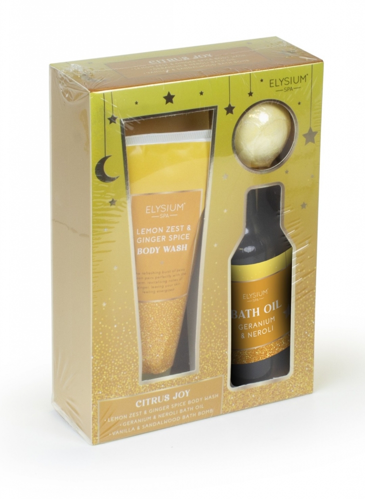 Body Wash,Bath Oil, Bath Bomb Set Citrus Joy - Click Image to Close