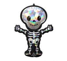 Iridescent Skeleton SuperShape 26" Foil Balloons