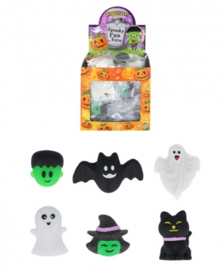 Mini Halloween Squishies (5cm) 6 Assorted Designs X 96PC