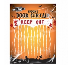 Halloween Keep Out Bloody Curtain