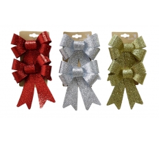 Luxury Glitter Bow Medium ( Assorted Designs )