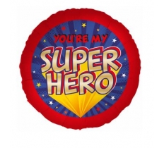You're My Superhero Standard Foil Balloons S40 5Pc