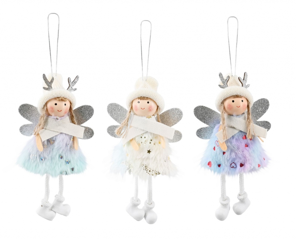 Christmas Hanging Plush Fairy - Click Image to Close