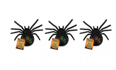 Black Neon Bead Squishy Spider