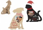 Christmas Dog & Cat Photo Frame