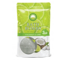 Elysium Spa Bath Bombs Coconut & Lime 3 X 50G