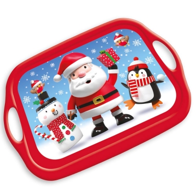 Christmas Party Melamine Tray Characters