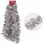 Christmas Tinsel Xmas 2m Fine Cut Silver