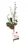 Artificial White Berry Pick 27cm