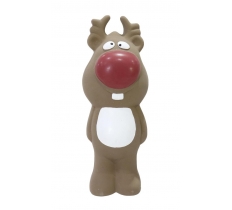 Dog Toy Latex Reindeer 21cm Squeaky