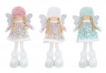 Christmas Standing Pastel Sequins Fairy 27cm