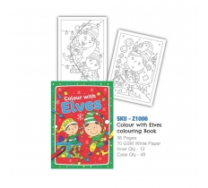 A4 Christmas Elf Colouring Book ( VAT ZERO )
