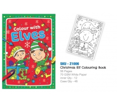 A4 Christmas Elf Colouring Book ( VAT ZERO )