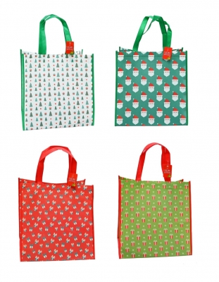 Christmas Shopper Bag Non-Woven Prints