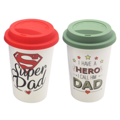 Dad Ceramic Travel Mug In A Box ( Assorted Designs )