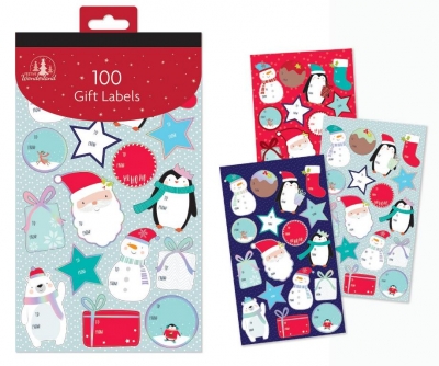 Christmas 100 Cute Gift Labels