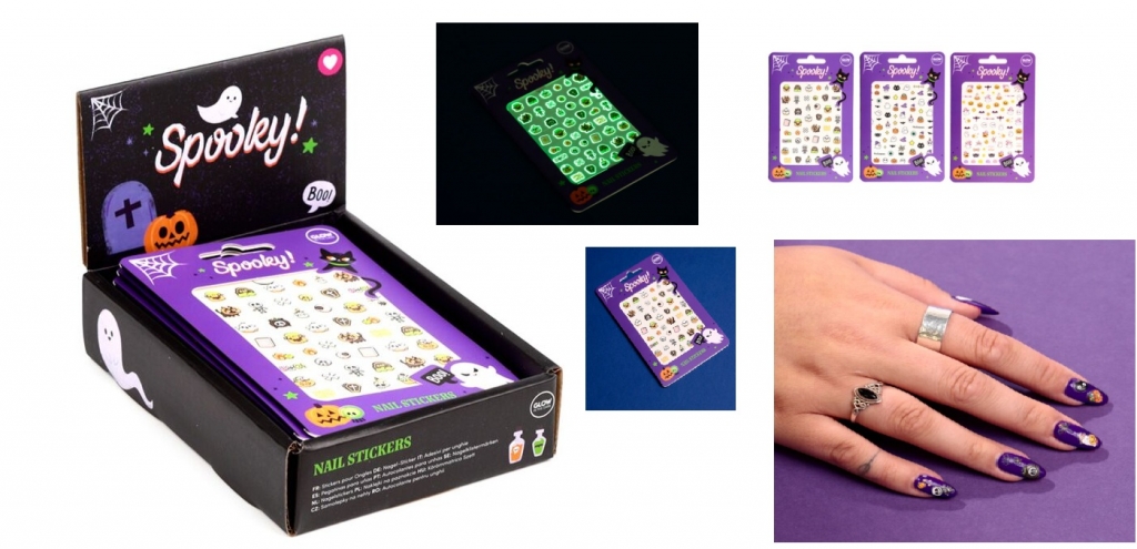 Spooky Self Adhesive Nail Stickers - Click Image to Close