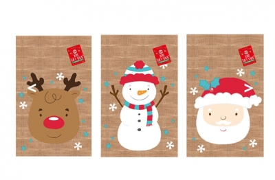 Christmas Jute Gift Sack 35cm X 50cm