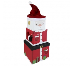 Plush Box Xl Santa 3 Piece