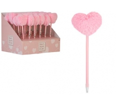 Mum In A Million Pink Heart Pom Pom Topped Pen