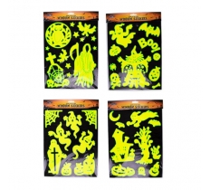 Glow In The Dark Halloween Window Stickers