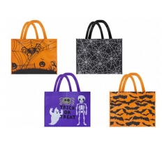 Halloween Shopper Bag 40cm X 32cm ( Assorted Colours )