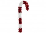 30" Tinsel Candy Cane Decoration
