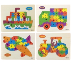 Wooden Vehicle Jigsaw Puzzle 22.5 x 18cm