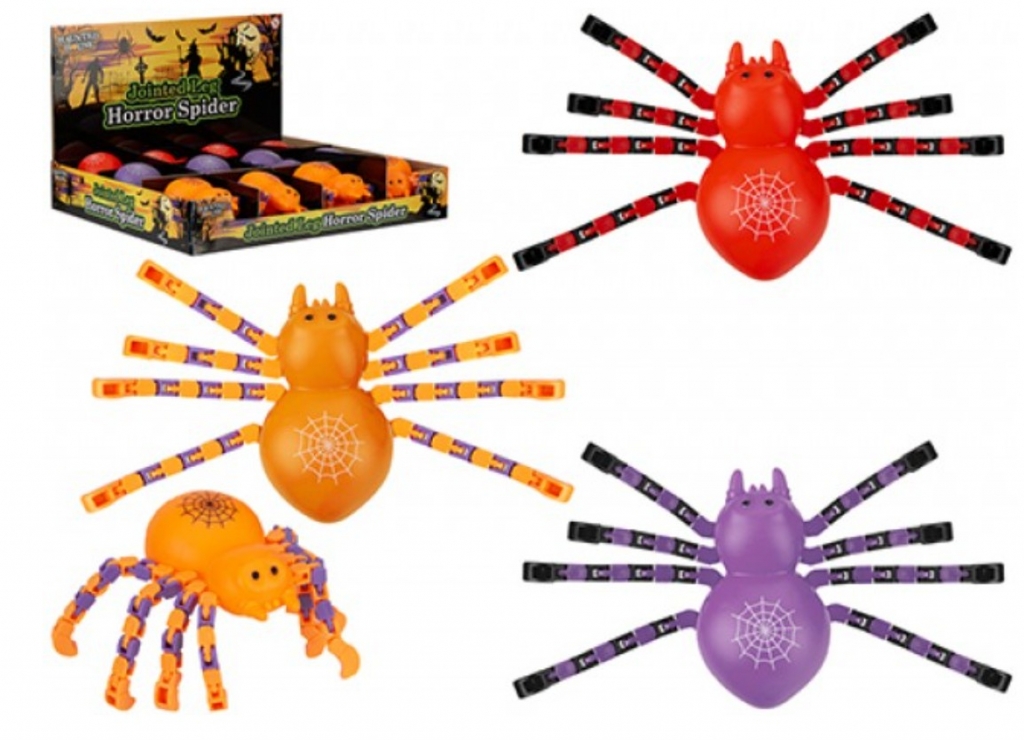 Halloween Spooky Horror Jointed Leg Spider 17cm - Click Image to Close