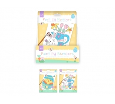 Easter Paint By Number Book with Paints