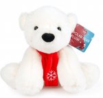 Christmas Plush Polar Bear 25cm