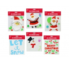 Christmas Gel Window Stickers 20cm