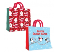 Christmas Gift Bag Reusable Non Woven Shopper Cute