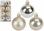 Christmas Baubles 5cm Champagne Set Of 16