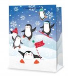Christmas Gift Bag Kids Penguin Ex Large