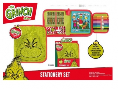 The Grinch Stationery Set