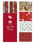 Christmas Gift Wrap 4m Traditional