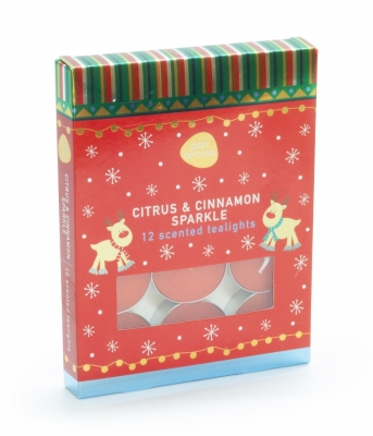 Tealights Citrus & Cinnamon Sparkle 12pk