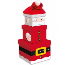 Christmas Nested Boxes Santa