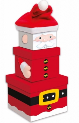 Christmas Nested Boxes Santa