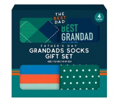 Father's Day Grandad socks Gift Set 4PK