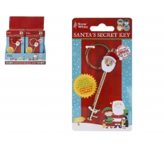 4" X 1" Die Cast Santas Secret Key