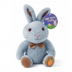 25cm Sitting Rabbit Grey Plush Teddy