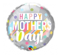 Qualatex 18" Mothers Day Pastel Dots Balloon