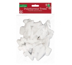 Polystyrene Assorted Christmas Trees 6 Pack