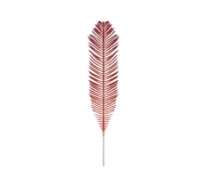 Glitter Christmas Fern Pick 58cm Red