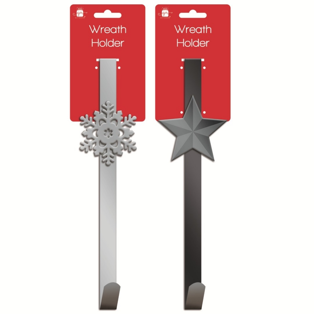 Christmas Metal Door Wreath Holder - Click Image to Close