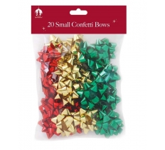 Bows XMAS 20 Small Confetti Trad