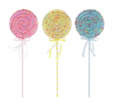 Christmas Glitter Sprinkles Lollipop Pick 45cm