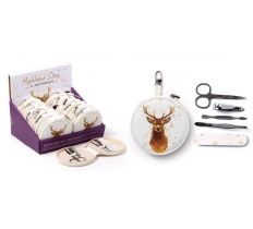 Jan Pashley Stag 5 Piece Round Manicure Set